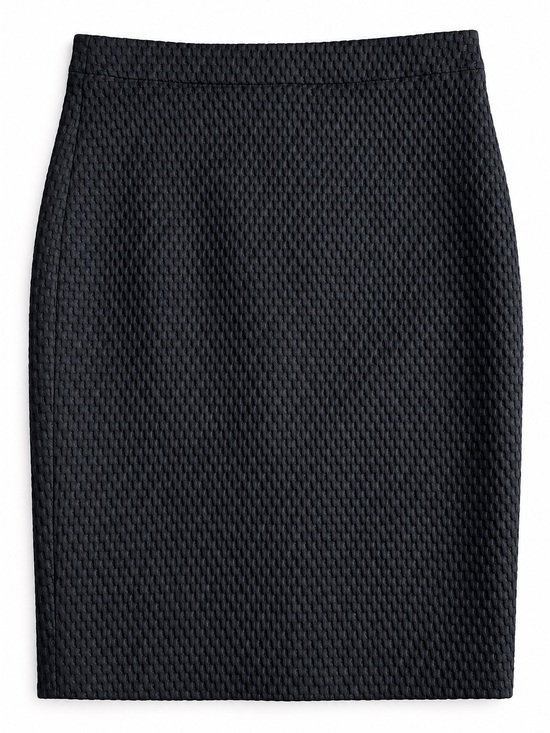 J. Crew Dresses & Skirts - J. Crew No. 2 Black Textured Pencil Skirt Classic Office Workwear Size 4